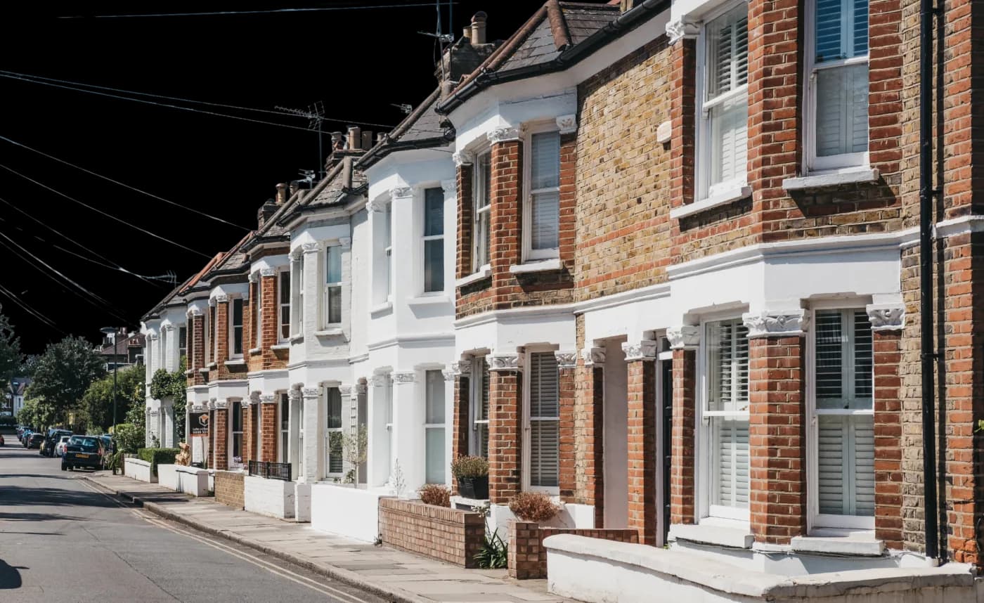 A terrace of period townhouses in South Wales